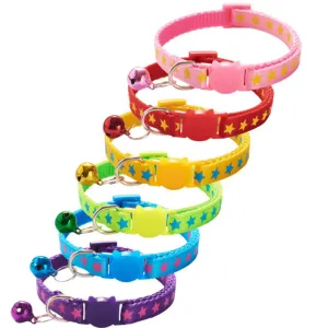 Cat Collar Star Blue 1cm x 19-32cm