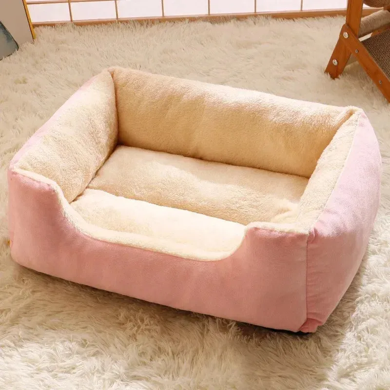 Cozy Cat and Dog Bed Basket House