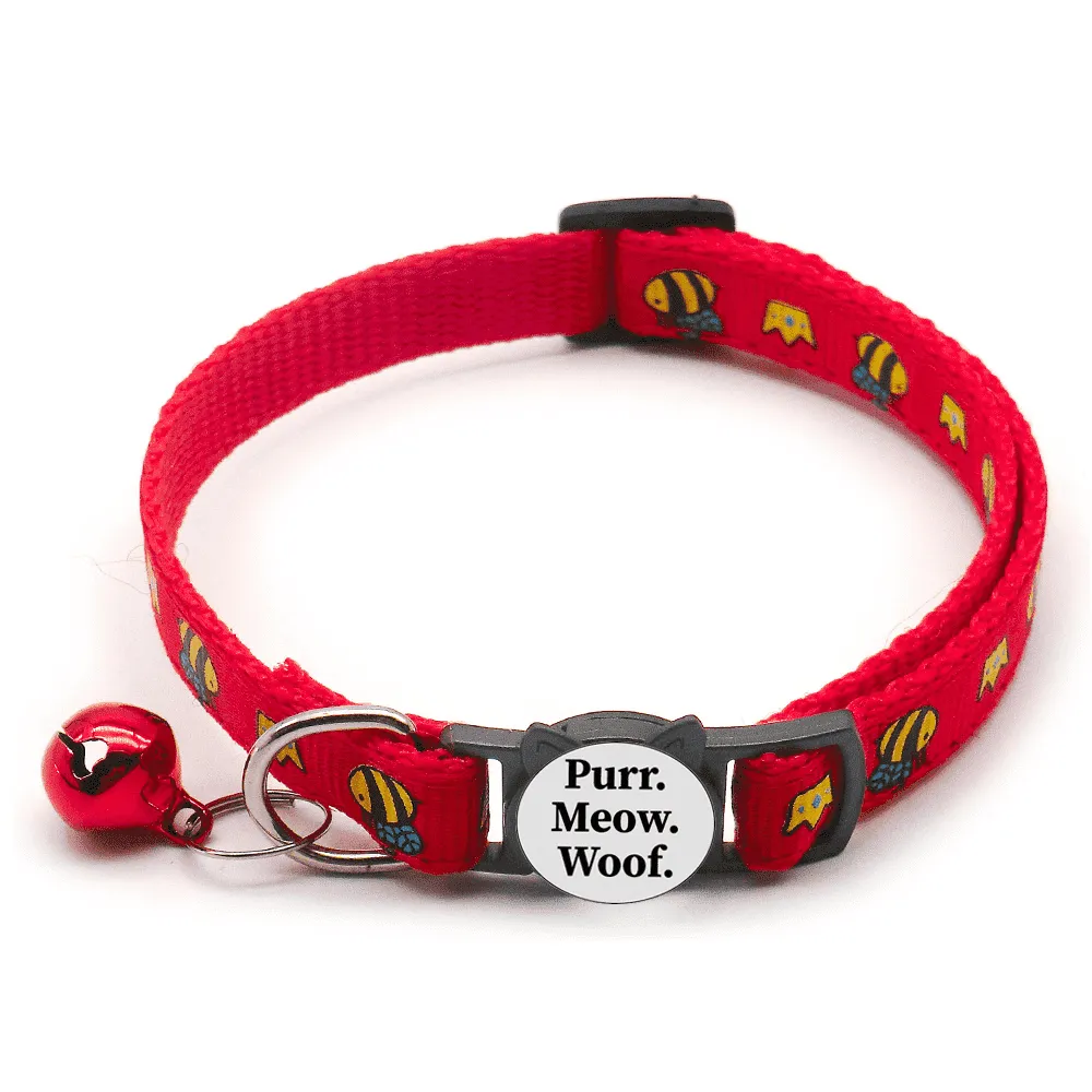 Queen Bee Breakaway Safety Cat Collar