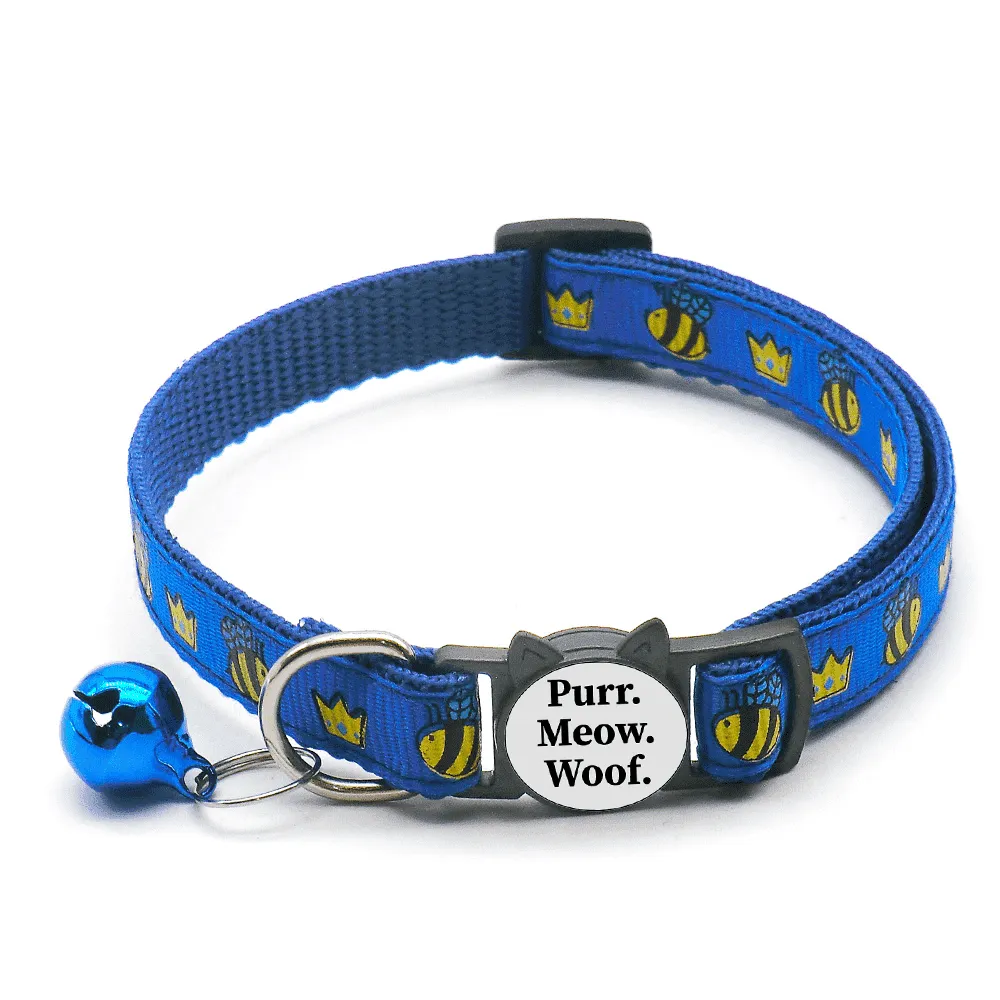 Queen Bee Breakaway Safety Cat Collar