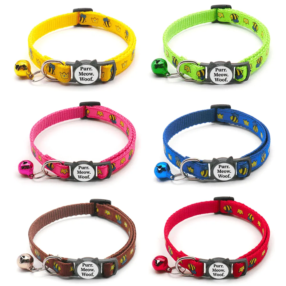 Queen Bee Breakaway Safety Cat Collar