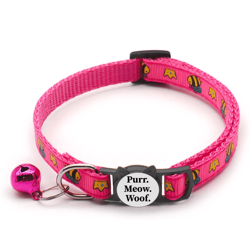 Queen Bee Breakaway Safety Cat Collar