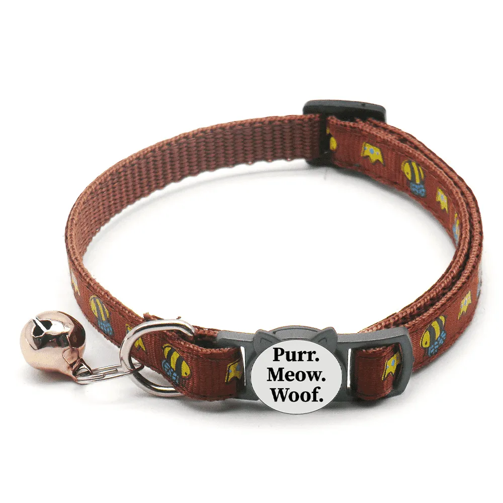 Queen Bee Breakaway Safety Cat Collar