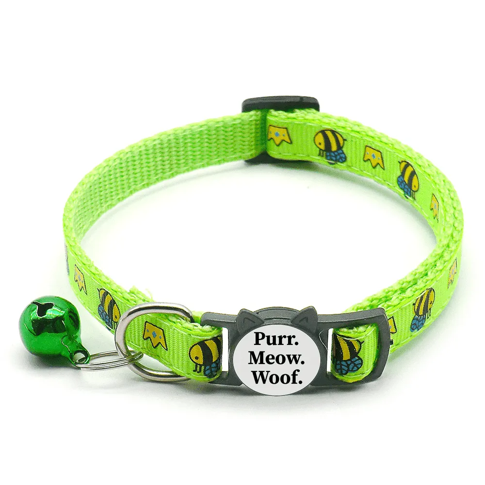 Queen Bee Breakaway Safety Cat Collar