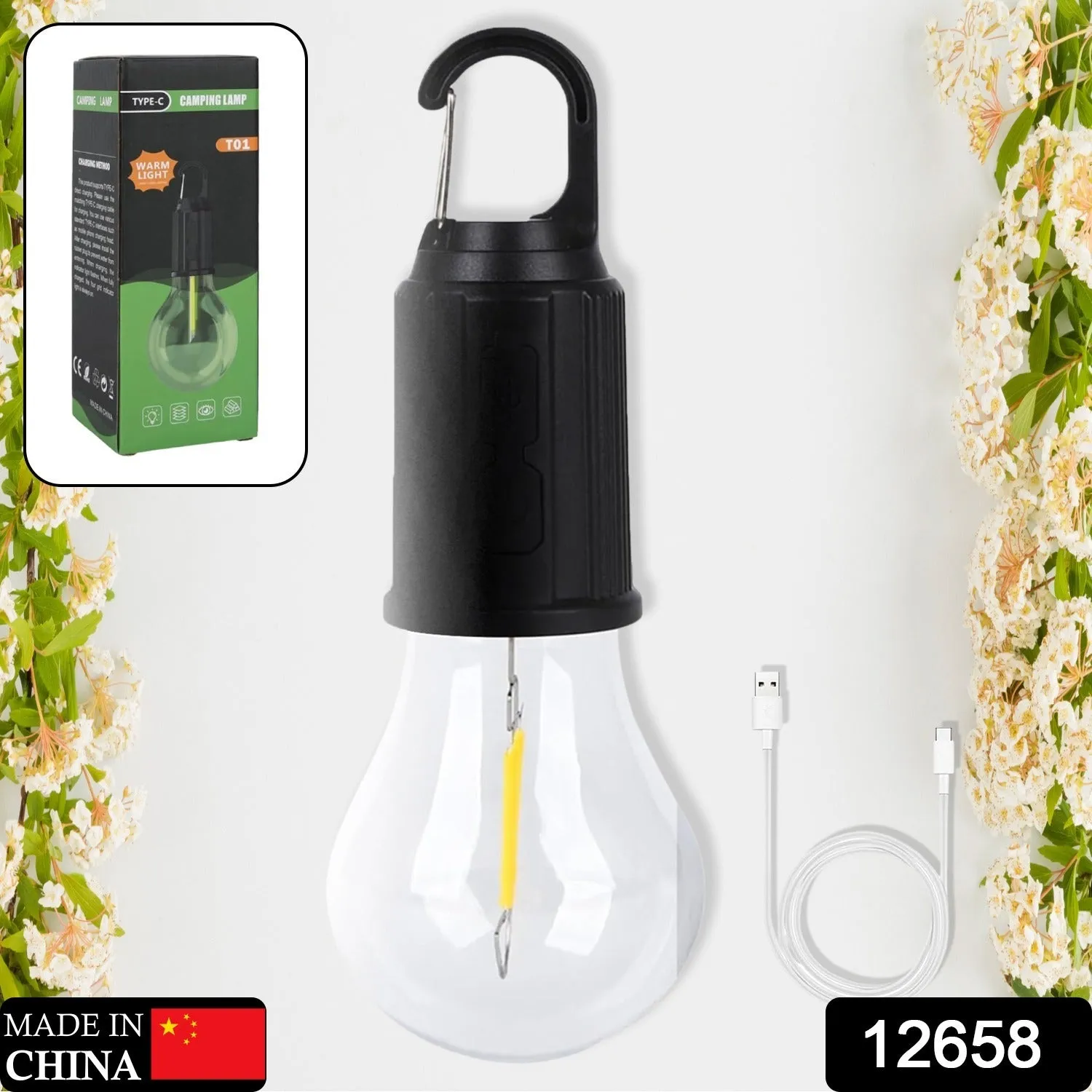 Rechargeable LED Camping Lantern with 3 Lighting Modes