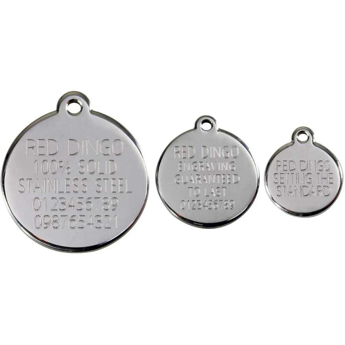 Red Dingo Alphabet Tag Letter S Pet ID